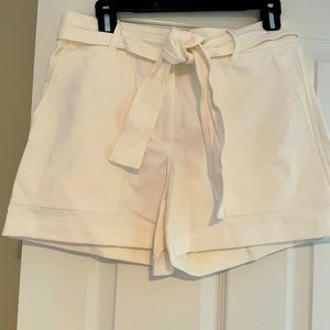 Brand new off white tie waist shorts.